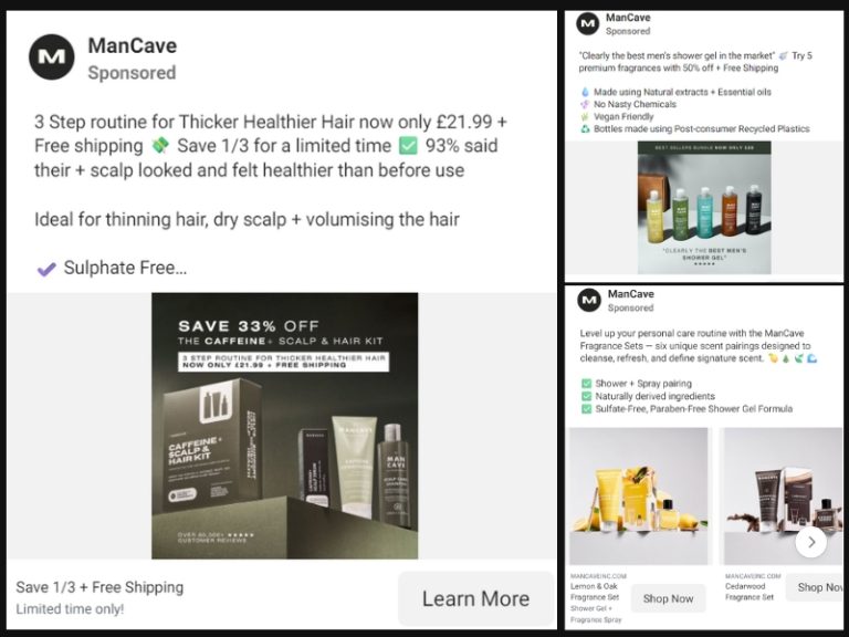 ManCave Meta Advertising Campaign - Meta Ads Management