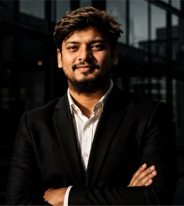 Portrait of Habibur Rahman, Lead BPO and Co-Founder of OveliTHub, in a dark jacket