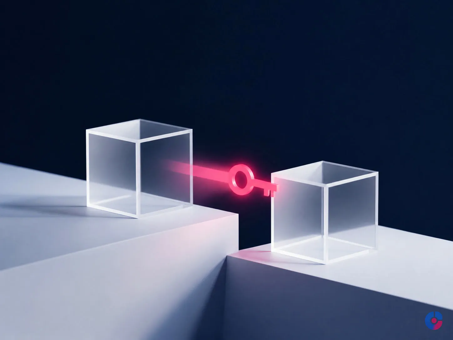 Abstract concept representing app source code ownership and handover
