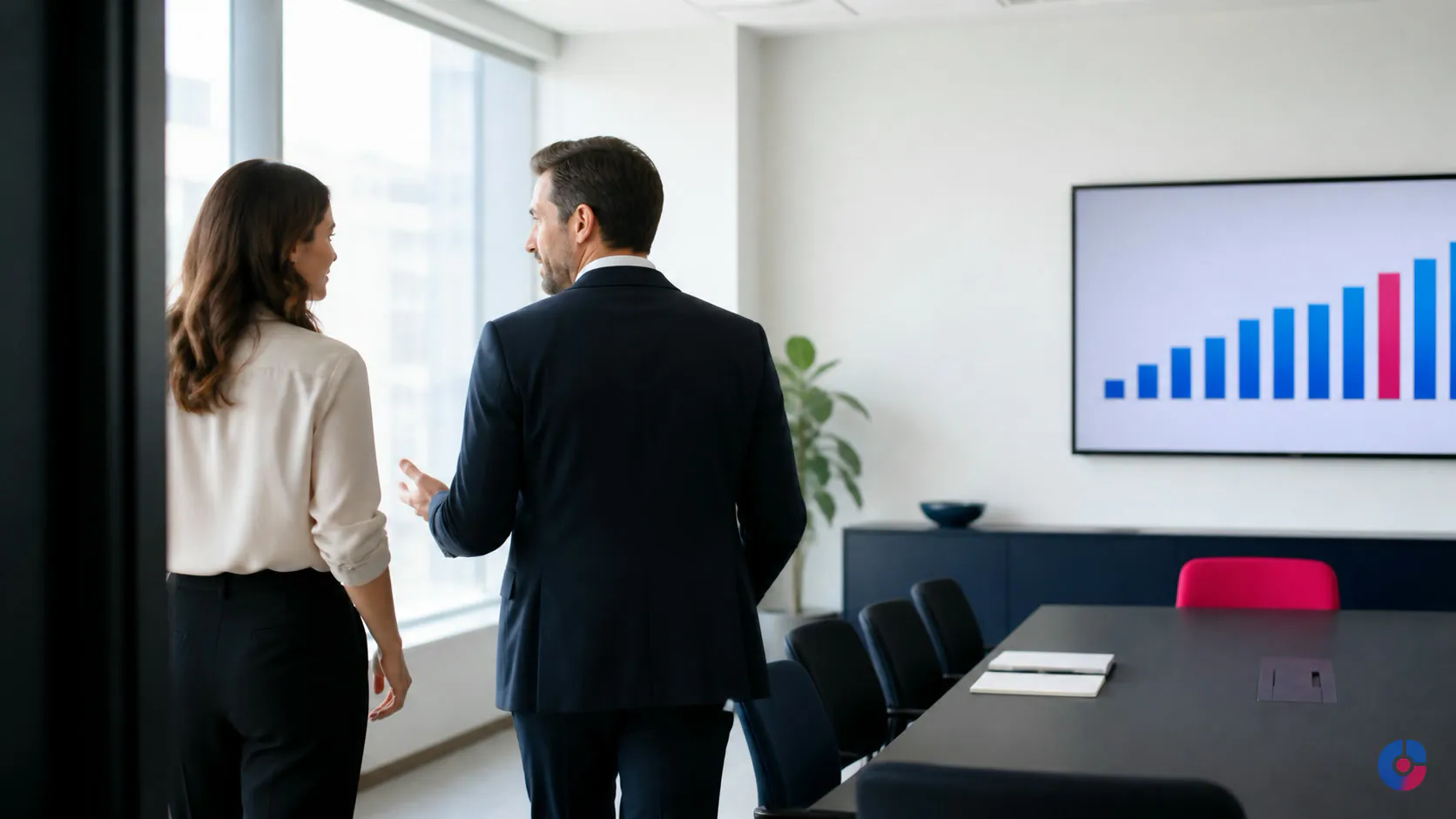 Consultant welcoming a client to a booked and attended sales appointment