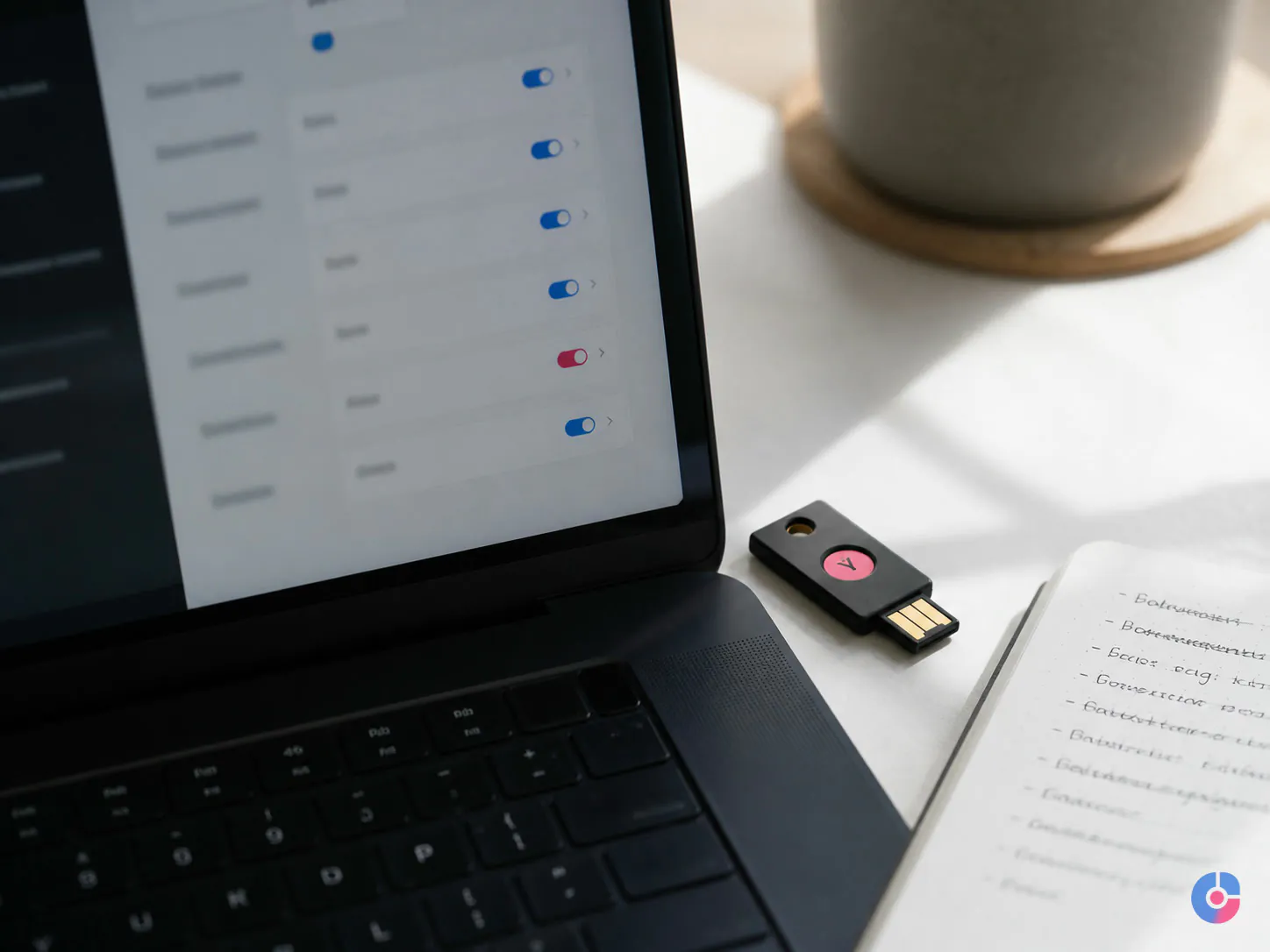Access permissions and security key prepared for a new remote back office hire