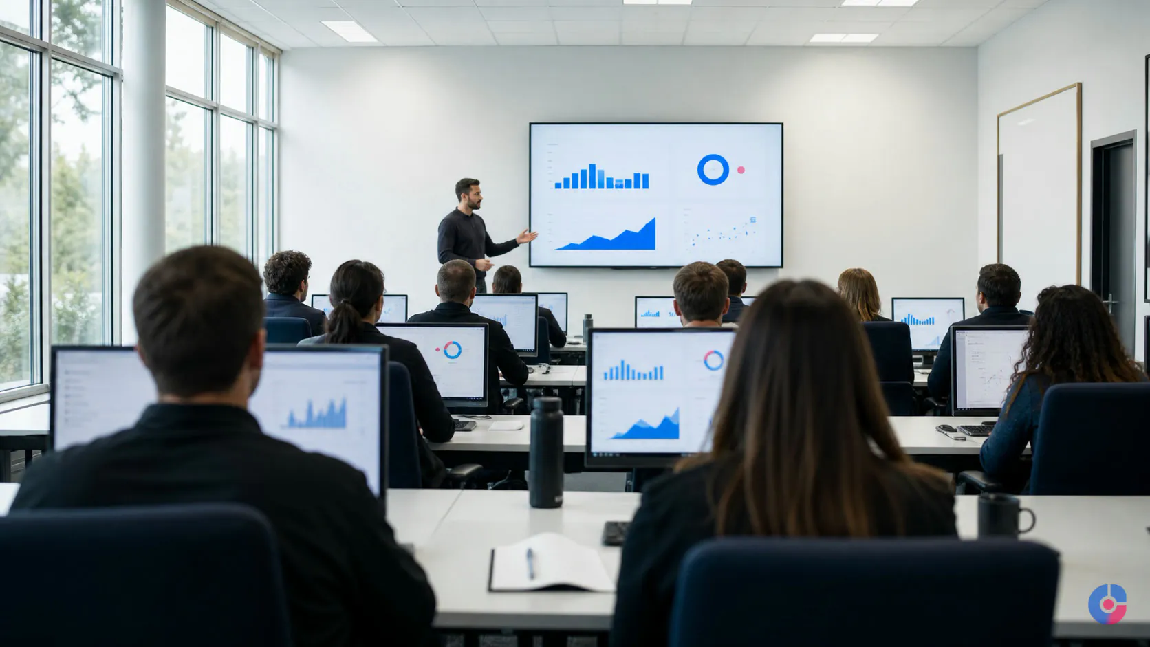 Newly hired remote operations cohort in a structured training session