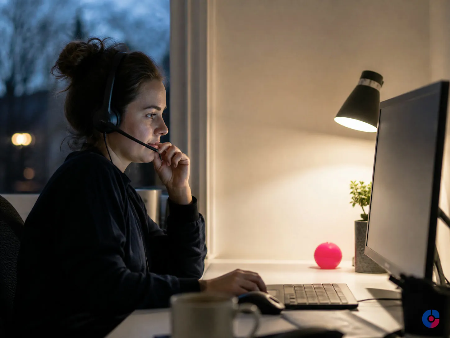 Support specialist covering an evening shift for customers in another time zone