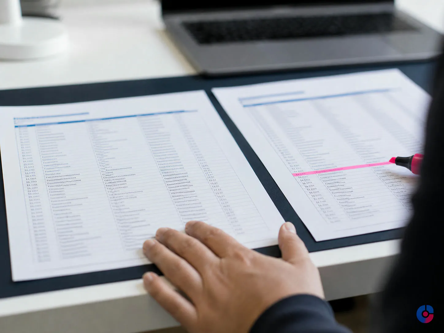 Comparing two record listings side by side during a parallel data migration run