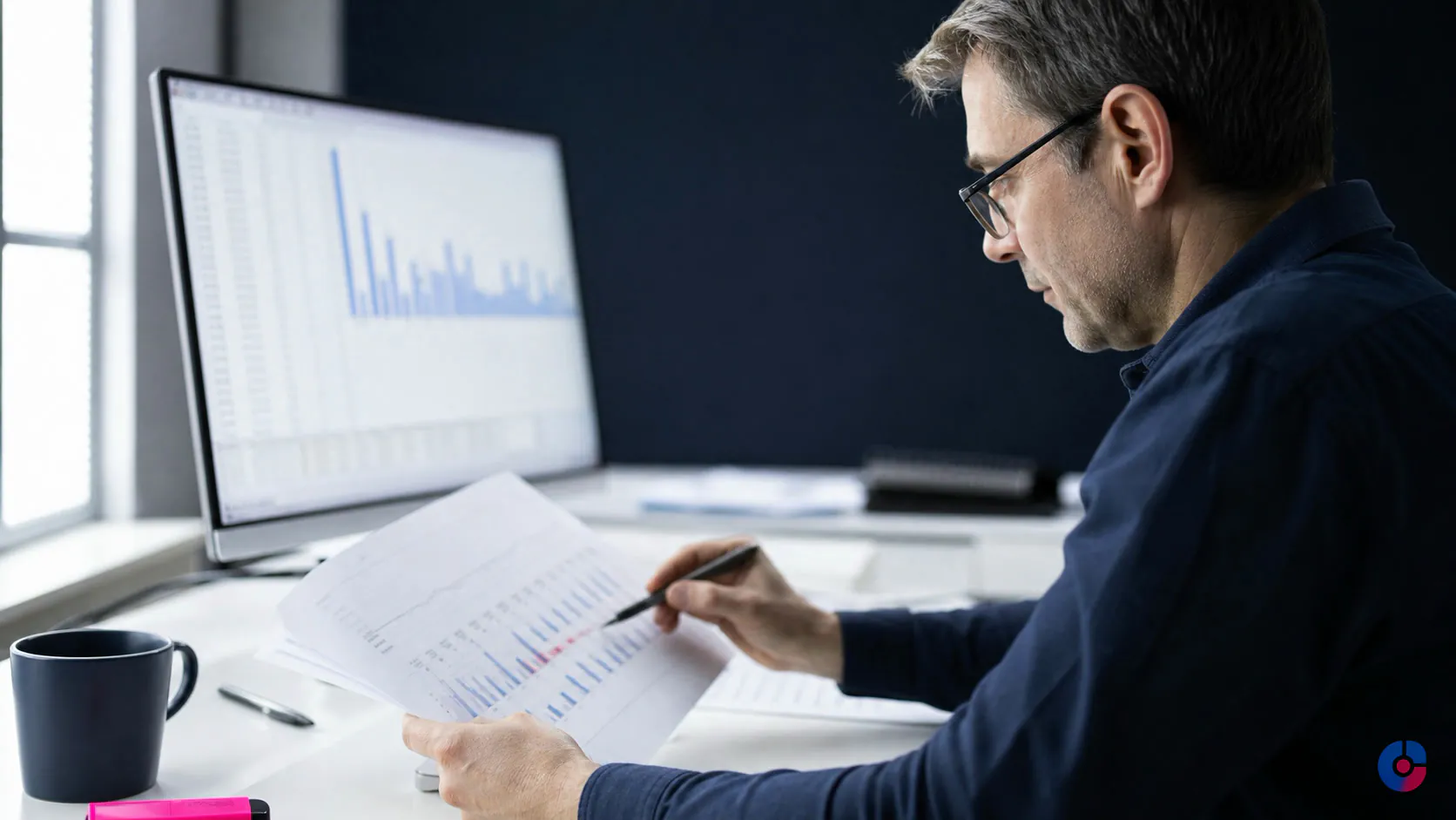 Analyst reconciling a marketplace settlement report against store order records