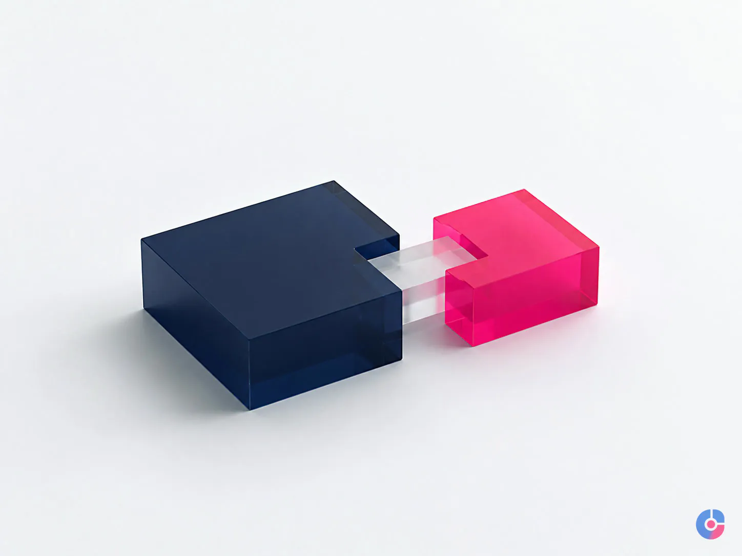 Isometric render showing employment and daily work direction split between provider and client