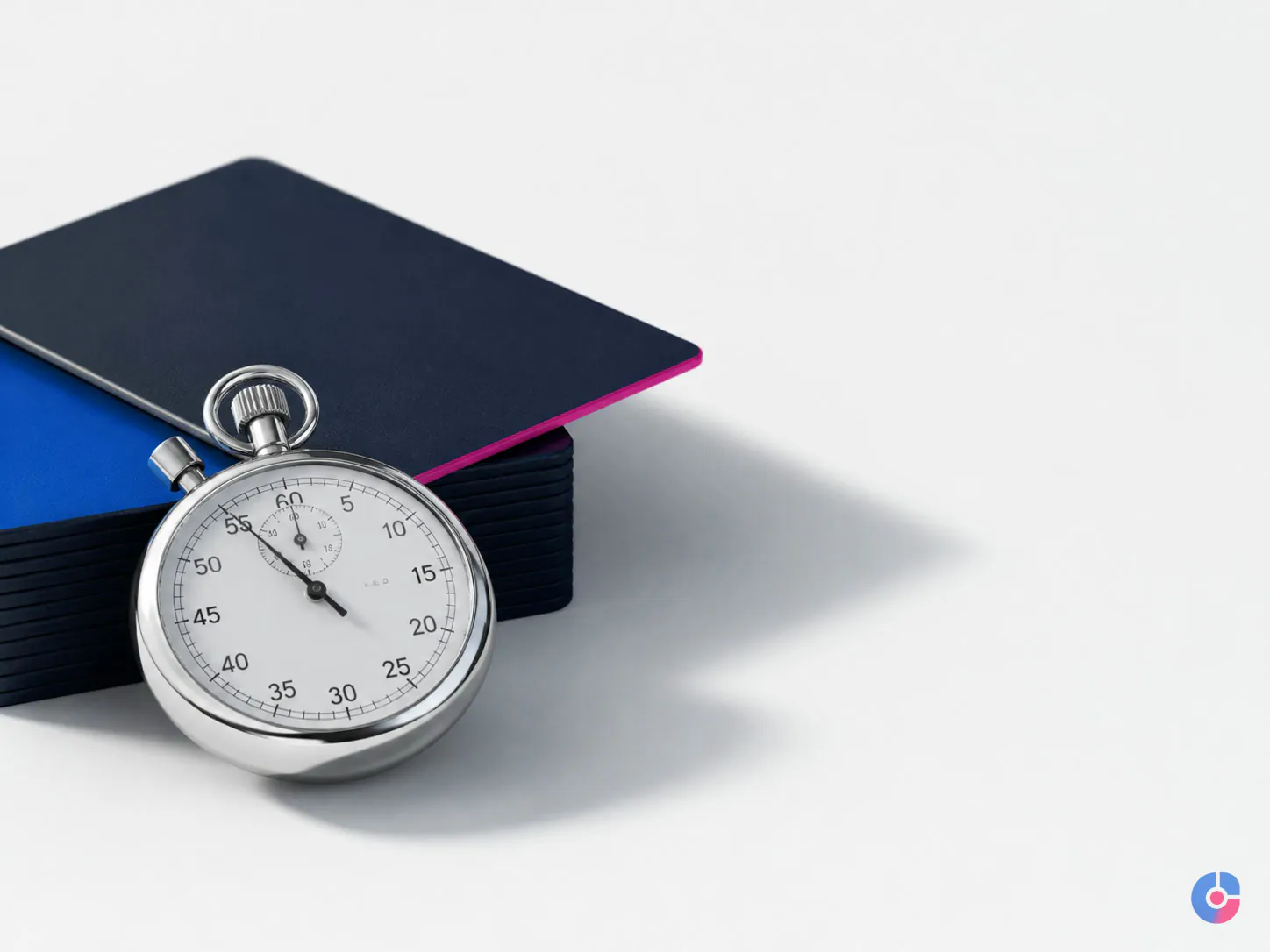 Stopwatch and record cards illustrating a lead response time service level agreement