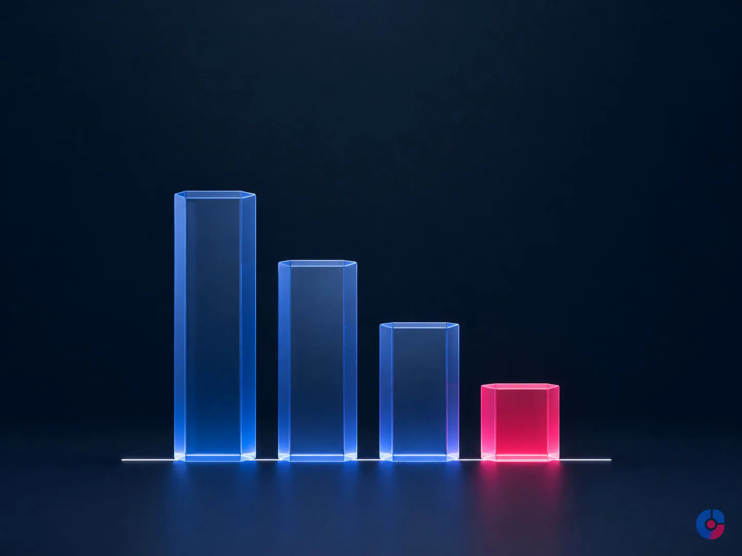 Abstract bar concept representing medical billing accounts receivable ageing buckets