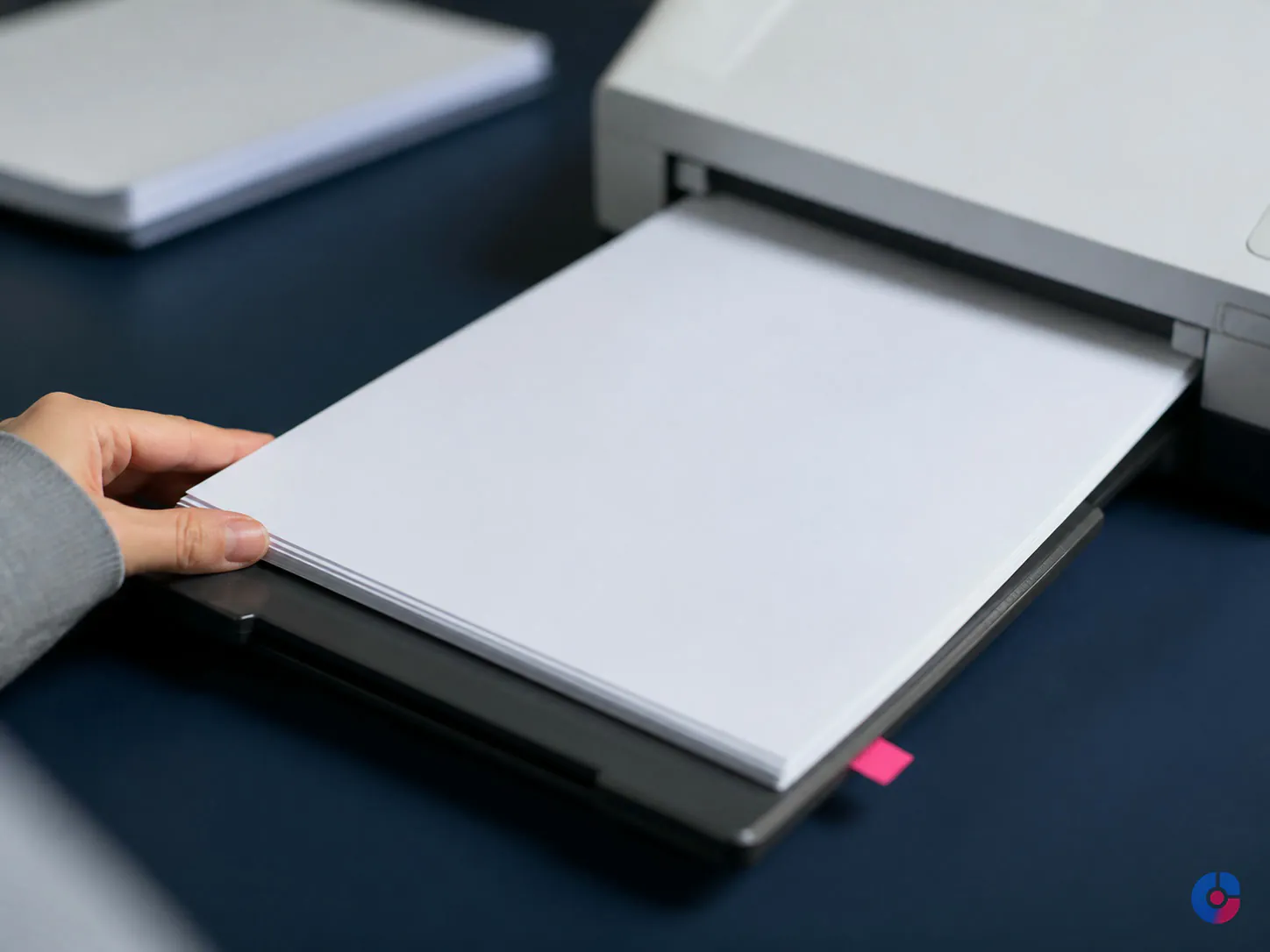 Clinic records being digitised during a scanning backfile project