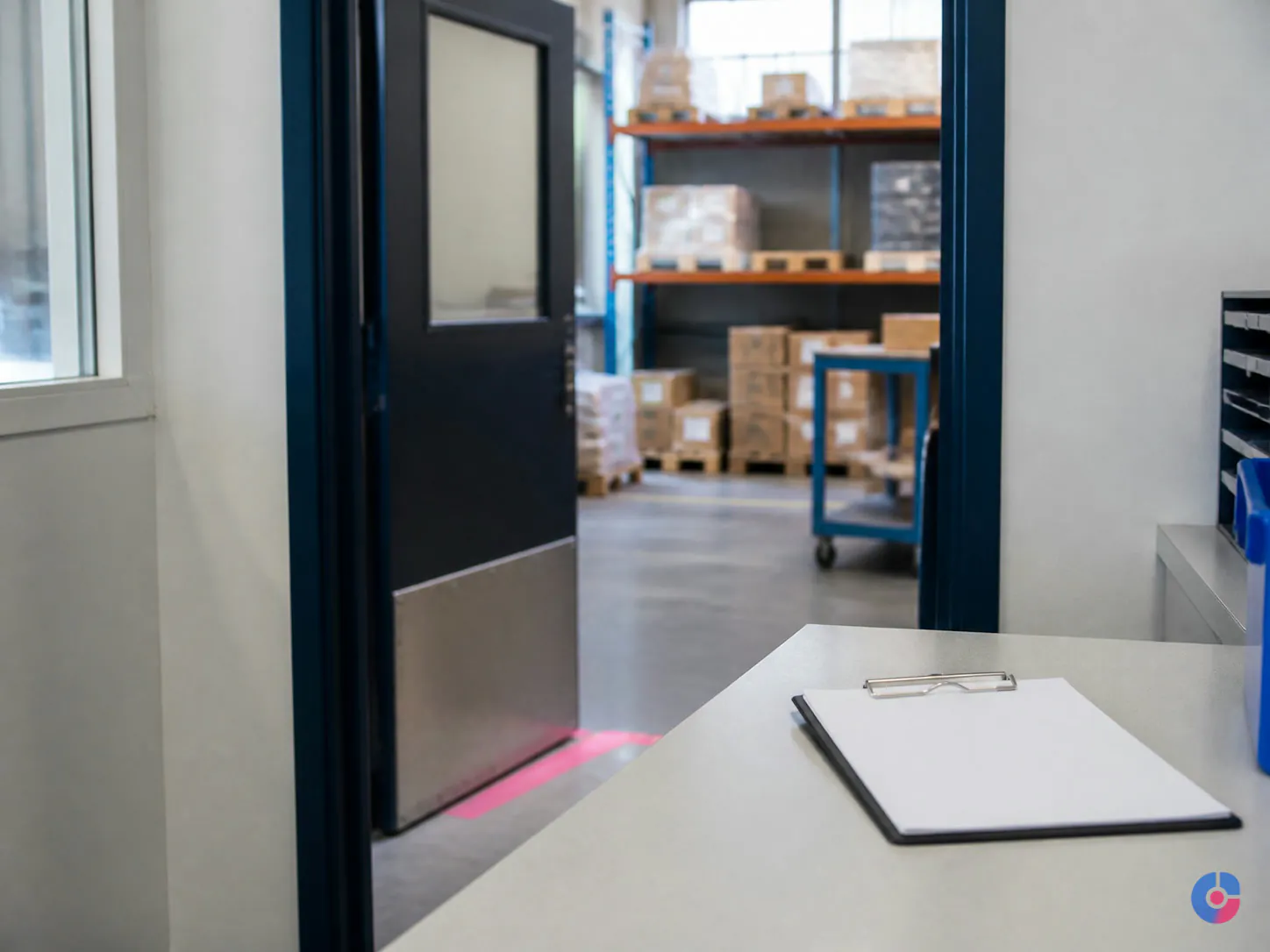 Handoff point between office coordination and operational delivery on the floor