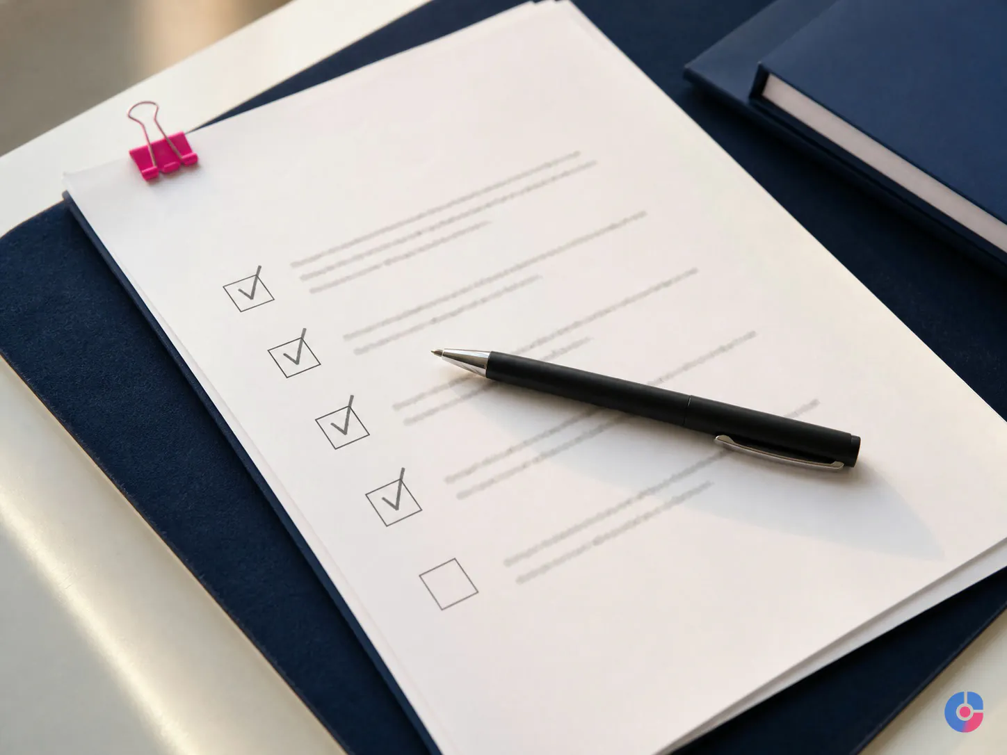 Pre payroll checklist with items ticked before the input pack is signed off