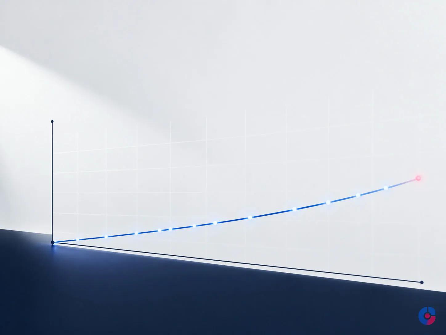 Abstract curve concept showing Pinterest ad saves compounding after campaign spend
