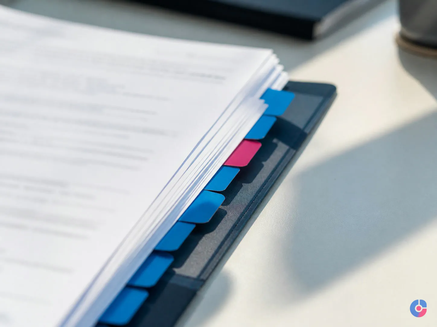 Tabbed and formatted document set prepared to a firm's house standard