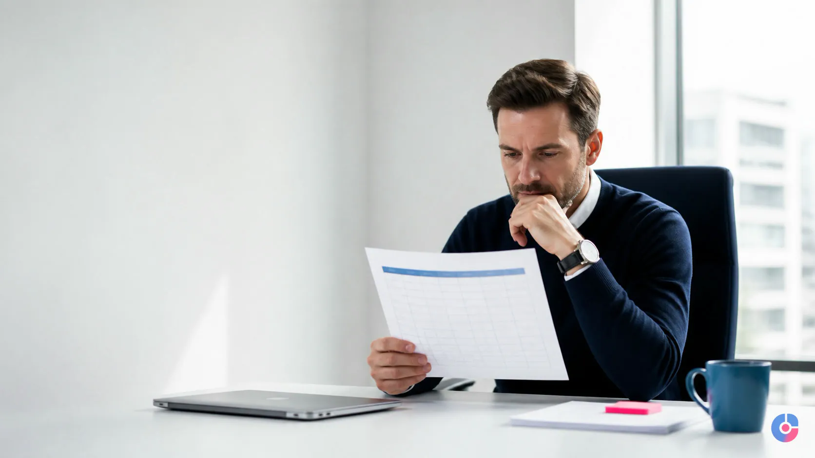 Manager reviewing a weekly output summary instead of monitoring remote employee activity
