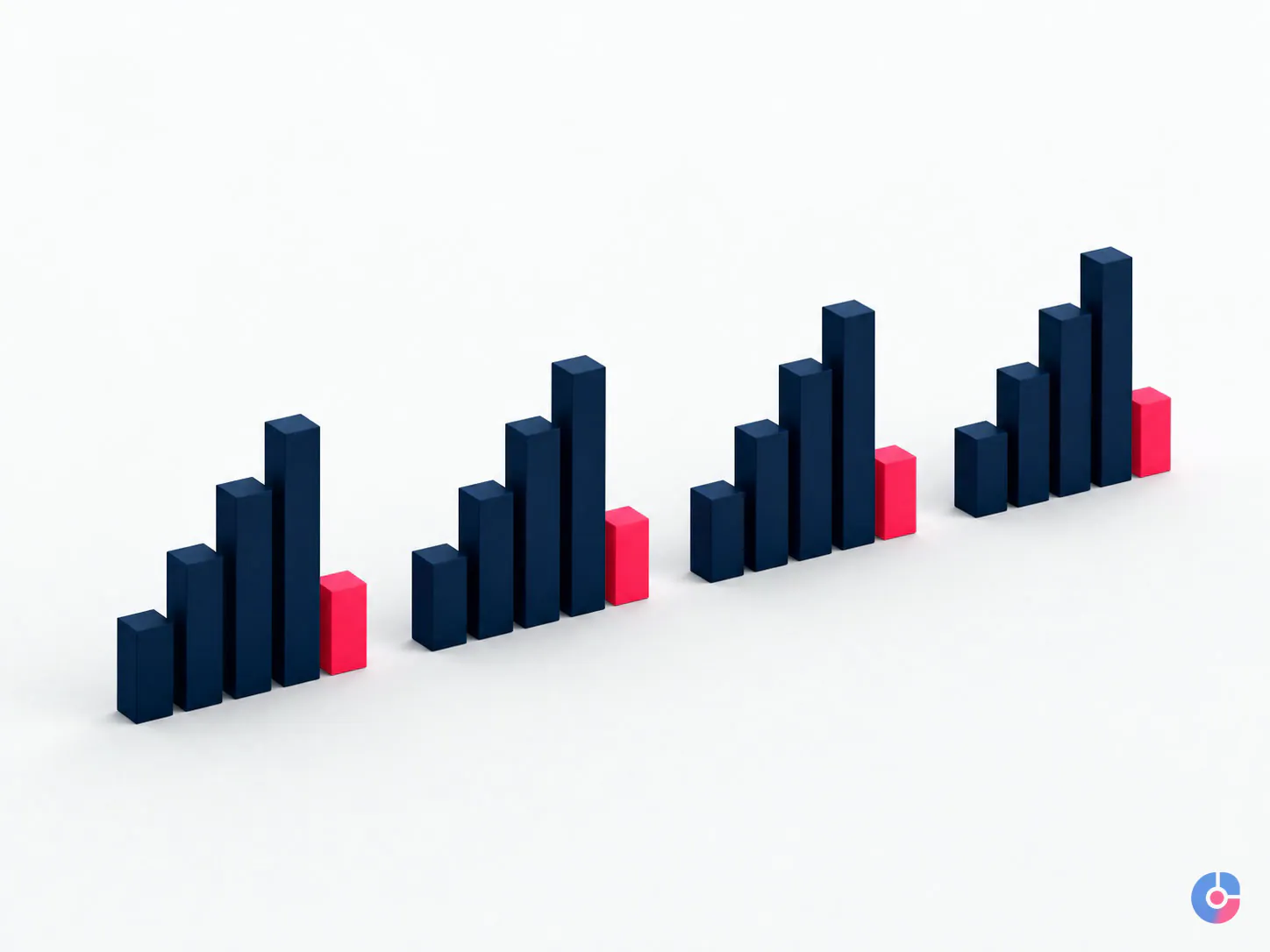 Abstract render of a steady management cadence of daily, weekly and monthly rhythms