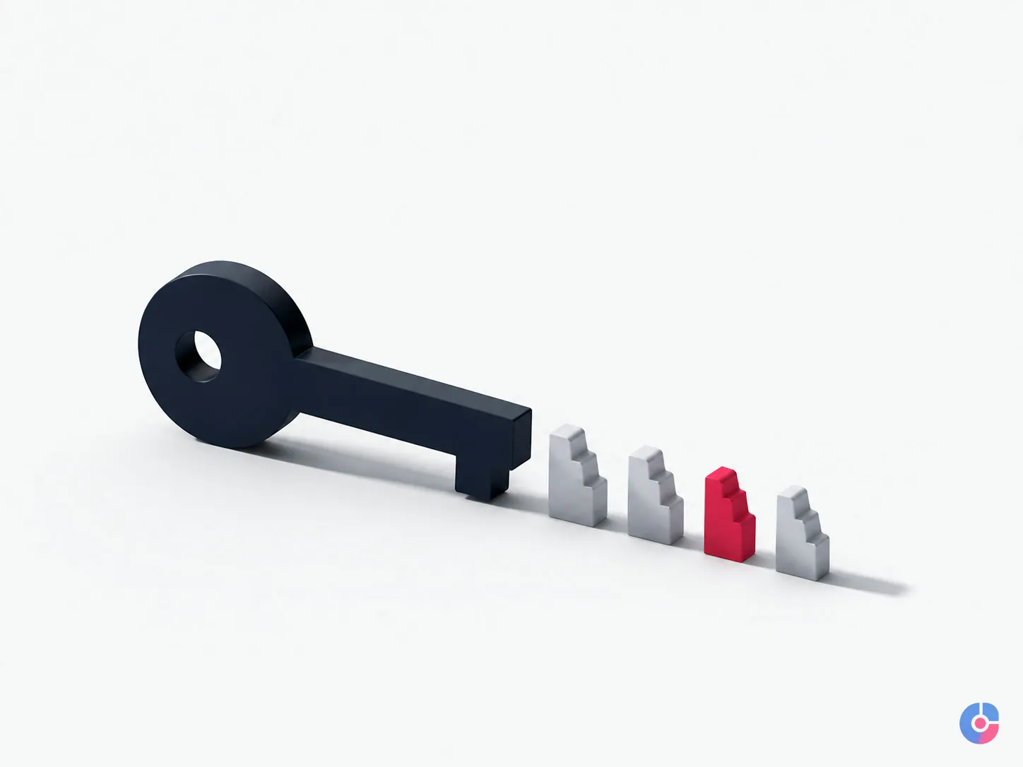 Abstract key concept representing limited scoped access for a store assistant