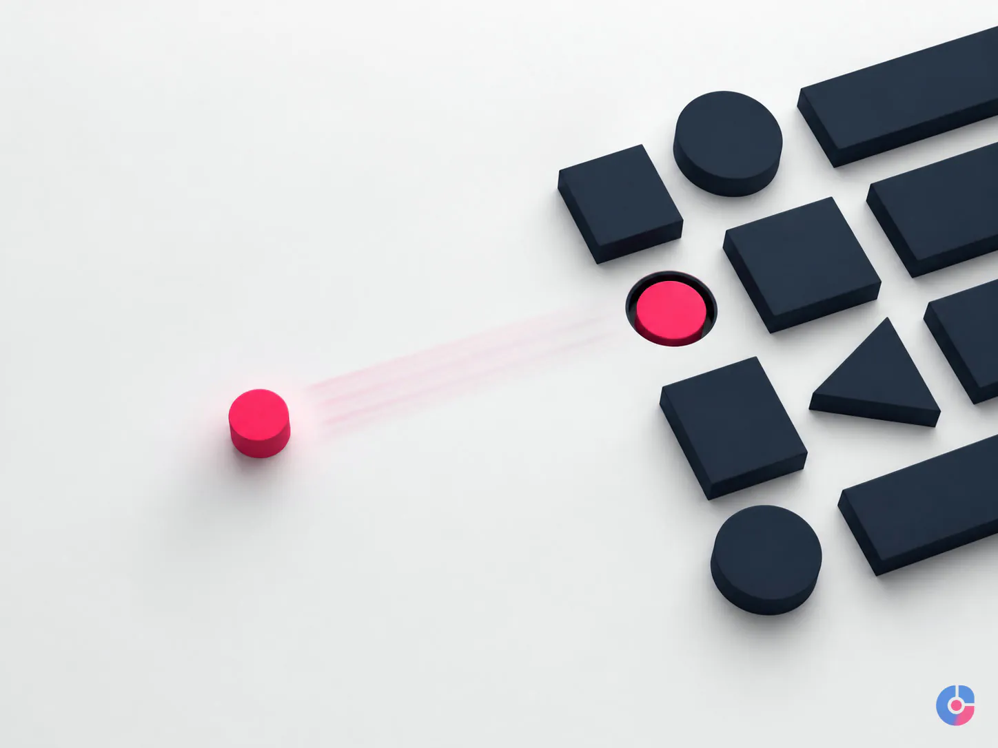 Abstract render of a search query matching the page that answers it precisely
