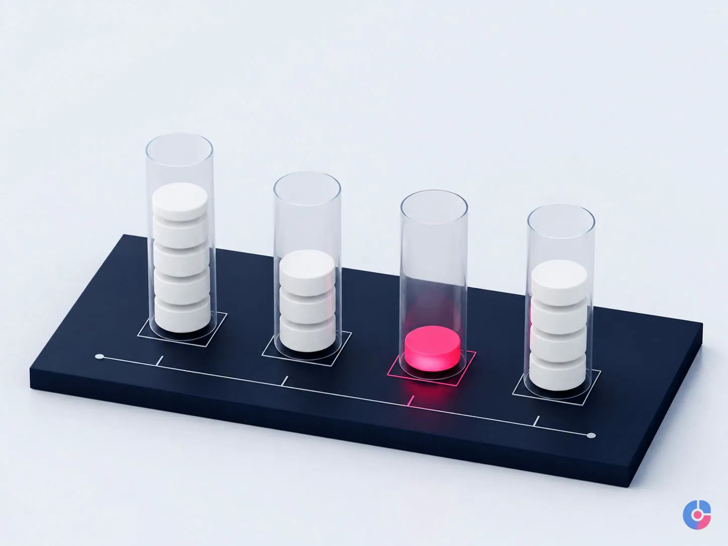 Isometric concept representing a scoring rubric for assessing soft skills