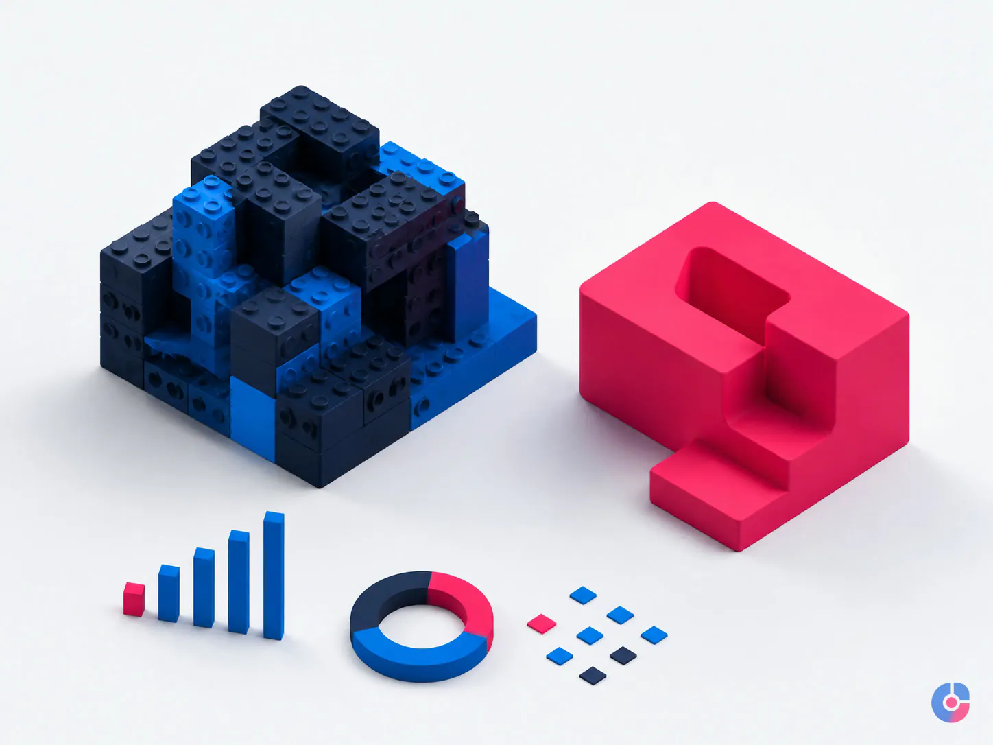 Isometric comparison of a modular standard platform against a single bespoke build