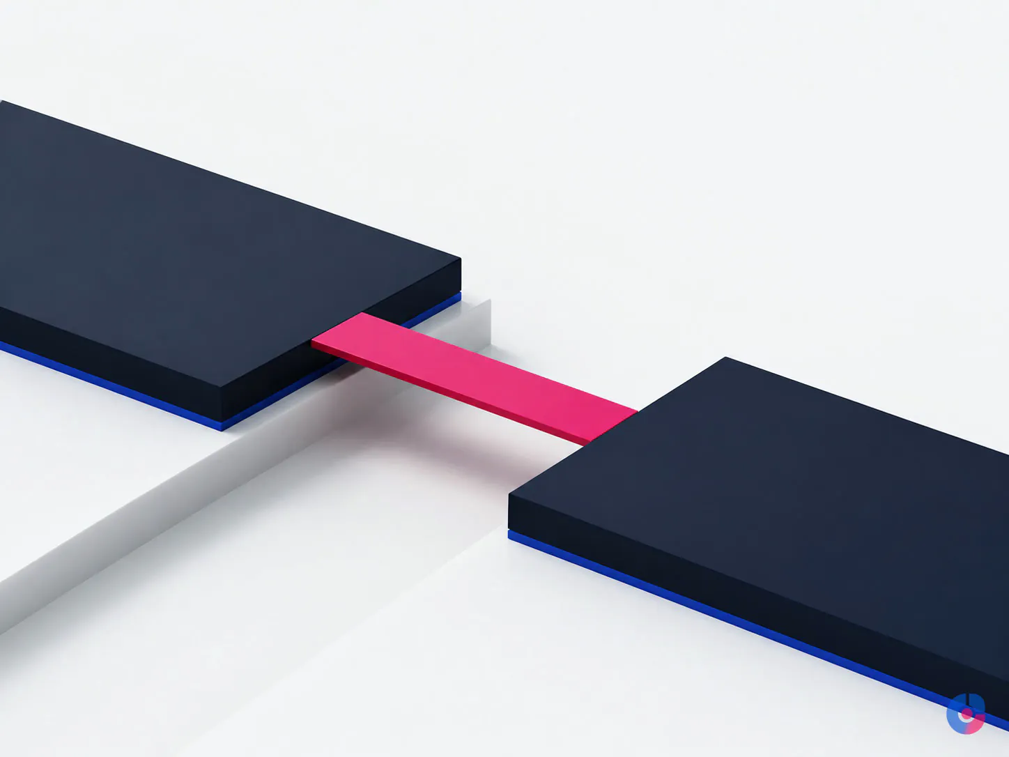 Abstract bridge render representing a lawful international data transfer mechanism